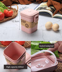 Verre bento carré <br> rose