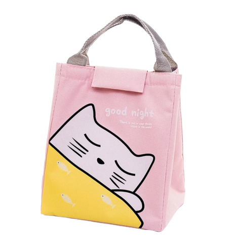 Sac isotherme Chat rose | Isotherme Fraîcheur